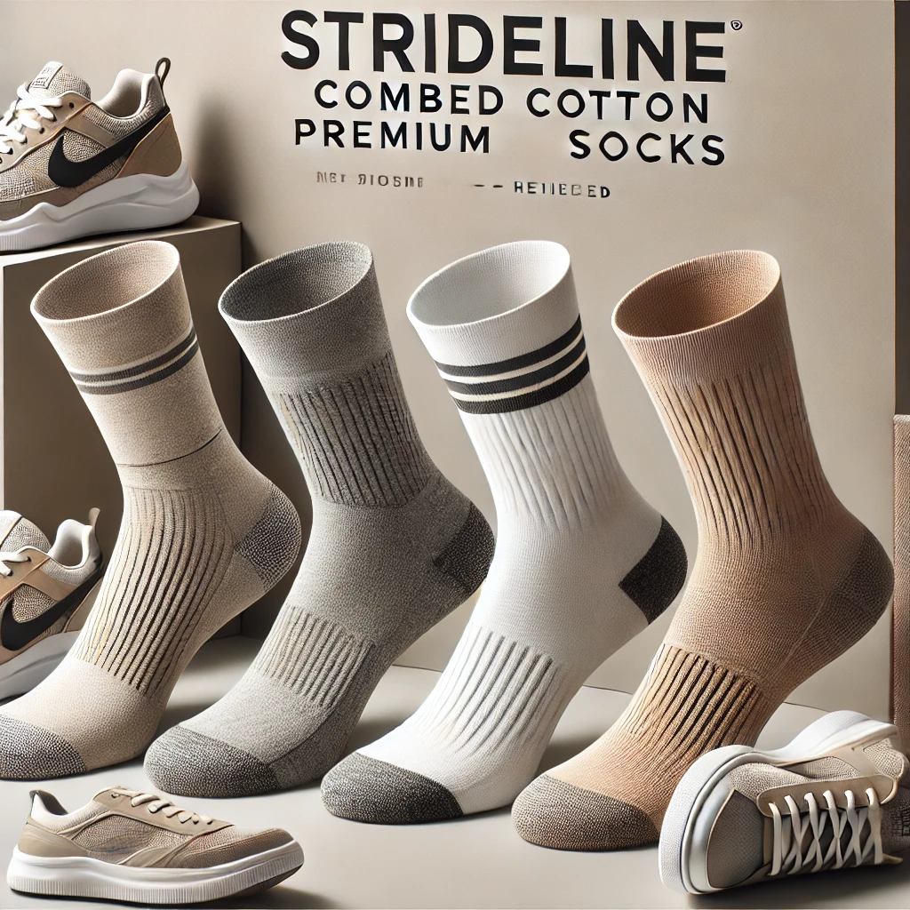 Elevate Your Everyday Comfort: Strideline Combed Cotton Premium Socks